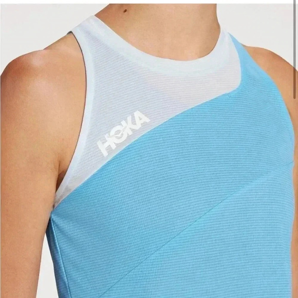 Hoka One One Size Large Medium Blue with Light Blue Glide Tank - Picture 3 of 7